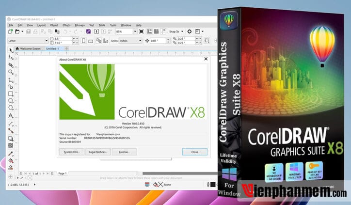 Download CorelDraw X8 Full Crack Tải Miễn Phí Ổn Định 100%