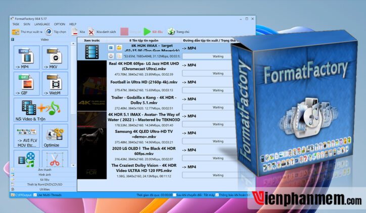 Download Format Factory Portable Full Crack Bản Quyền Vĩnh Viễn