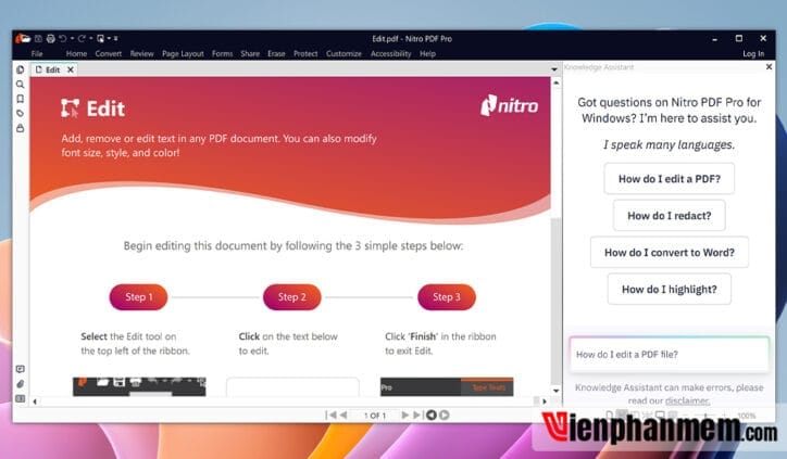 Download Nitro Pro 14 Full Link tải kèm hướng dẫn Crack vĩnh viễn
