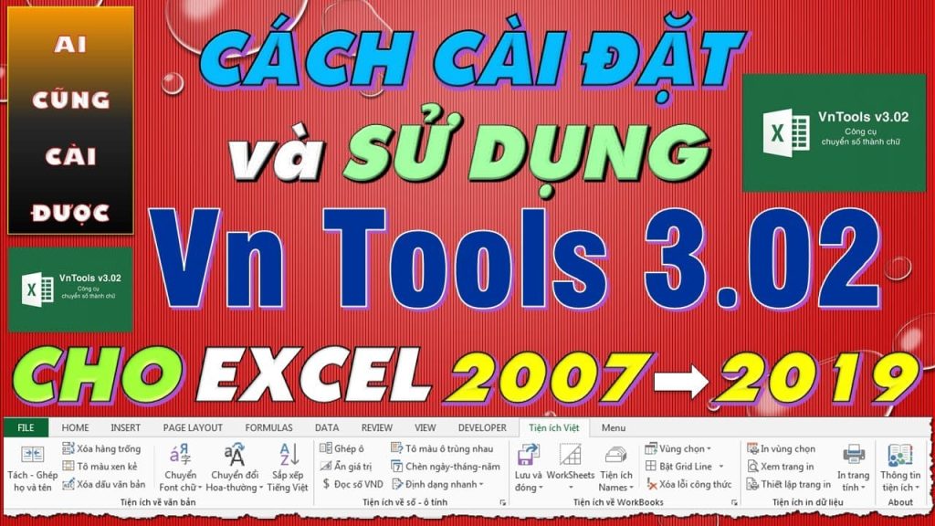 Download VnTools Excel Full Crack Tải Miễn Phí Ổn Định 100%